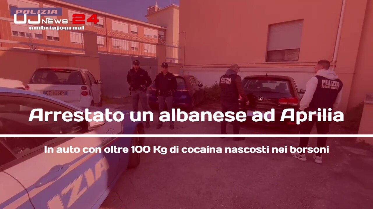 Arrestato un albanese ad Aprilia In auto con oltre 100 Kg di cocaina nascosti nei borsoni