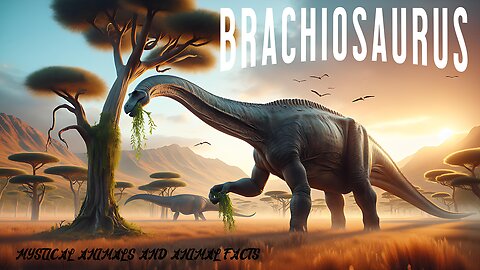 Brachiosaurus a giant herbivore from prehistoric times