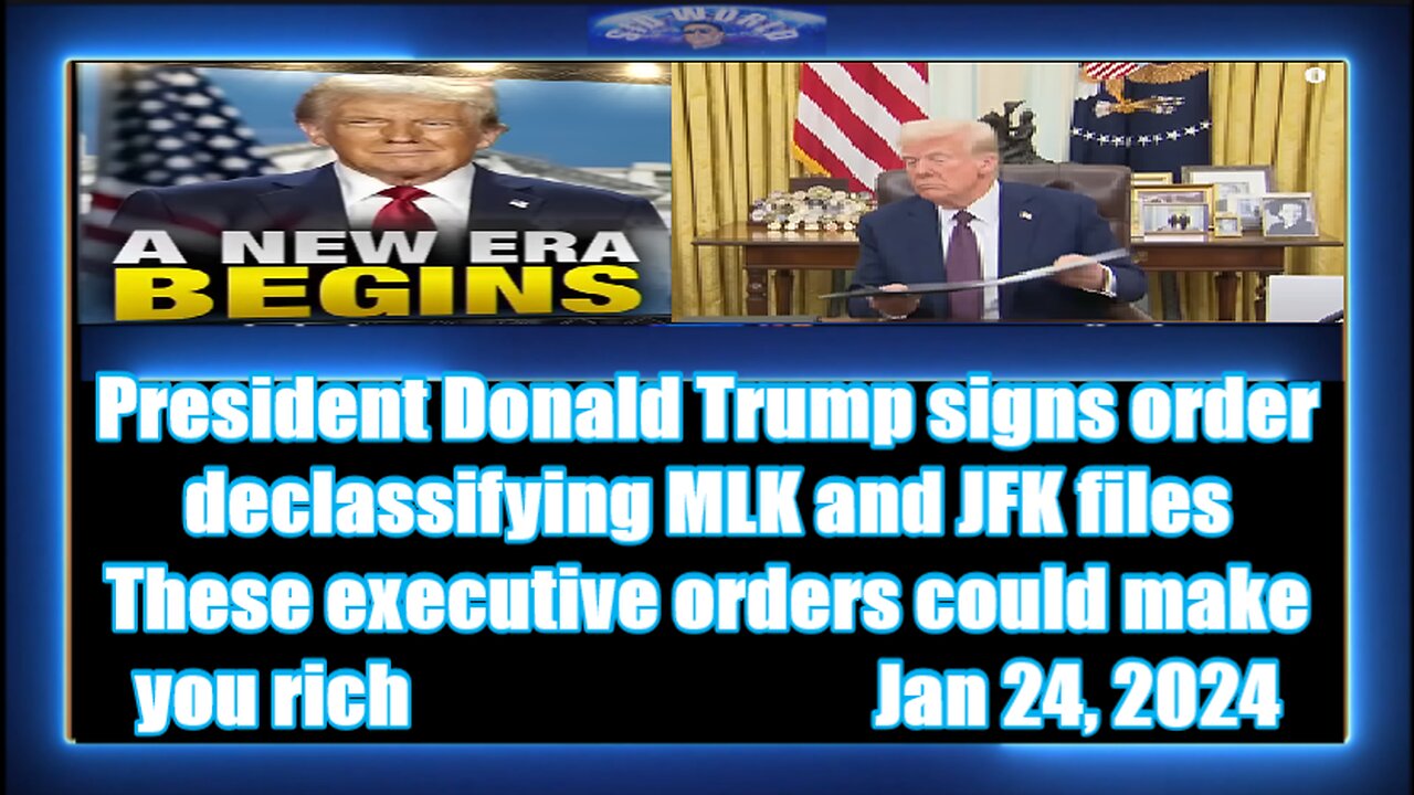 President Donald Trump signs order declassifying MLK and JFK files