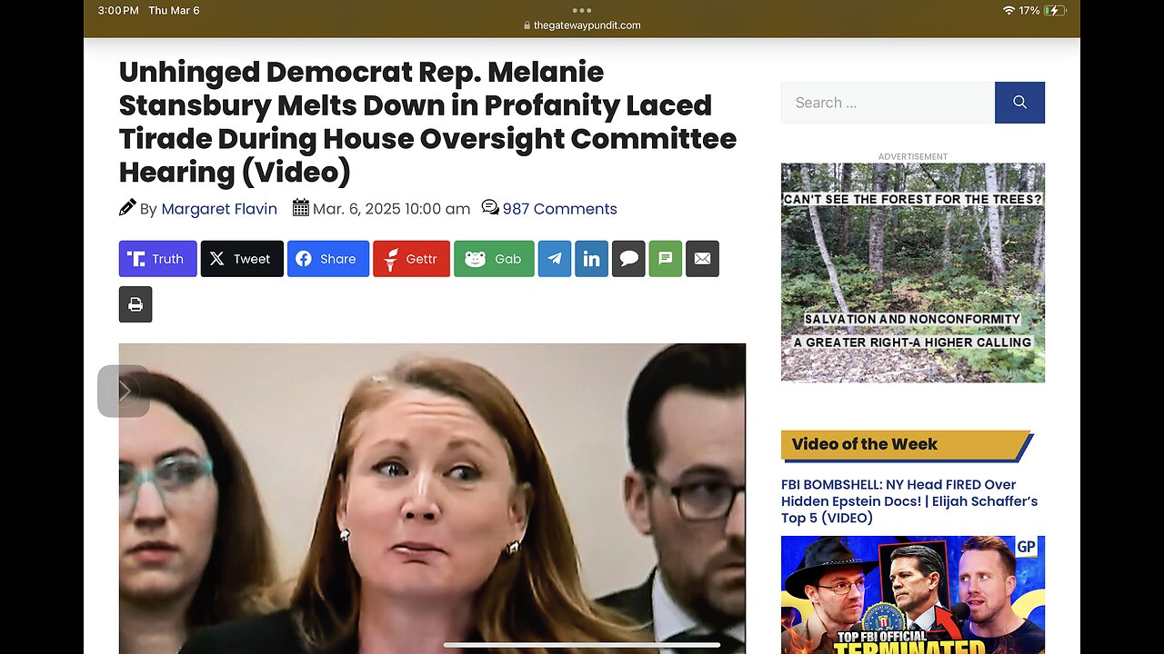 Unhinged Democrat Rep. Melanie Stansbury Melts Down in Profanity Laced Tirade During House Hearing