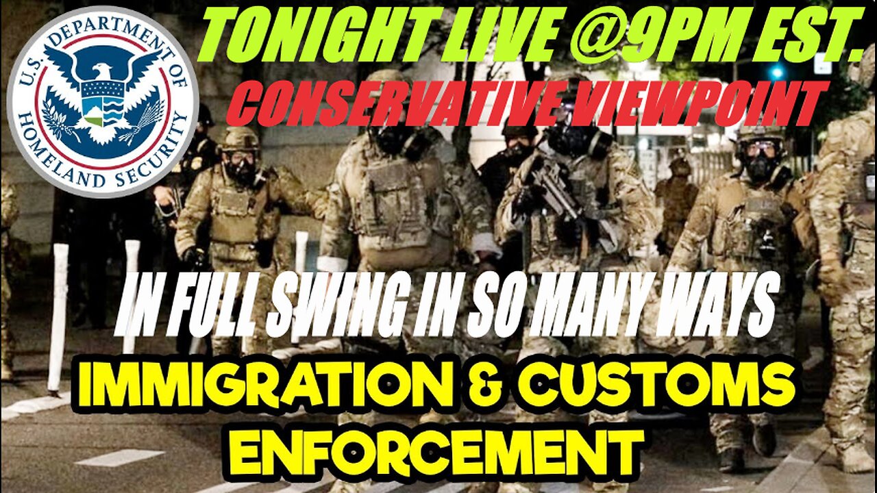 SEE HOW DEPORTATION ARE GOING AND WHAT IS GOING ON NEW WITH IT?? TONIGHT @9PM EST.