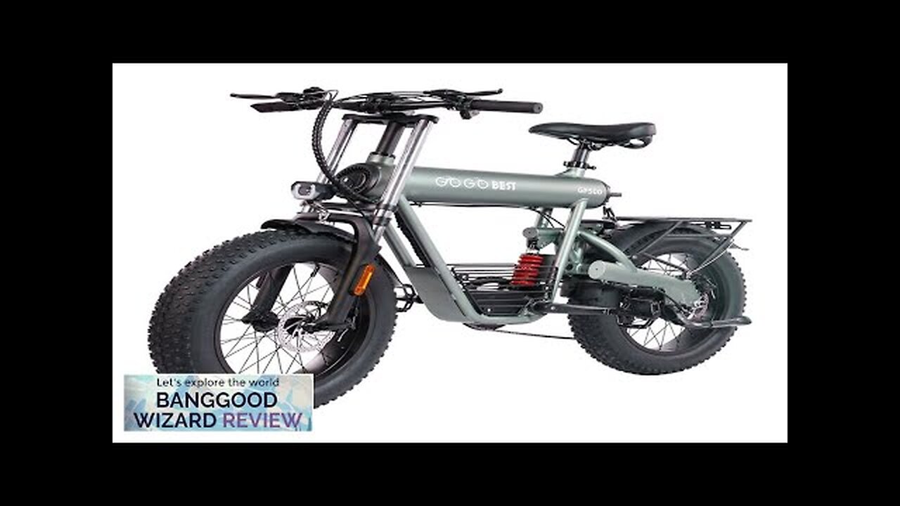 US DIRECT GOGOBEST GF500 48V 20Ah 750W Electric Bicycle 20*4.0 Inch 90-100KM Review