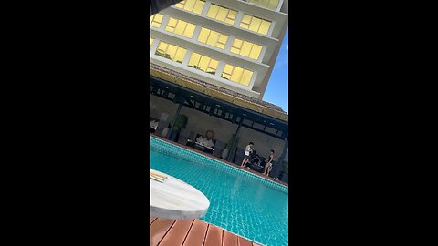 pool day in cambodia but it’s been raining all day