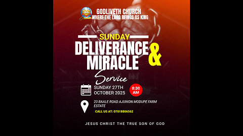 Delivarance and miracle service