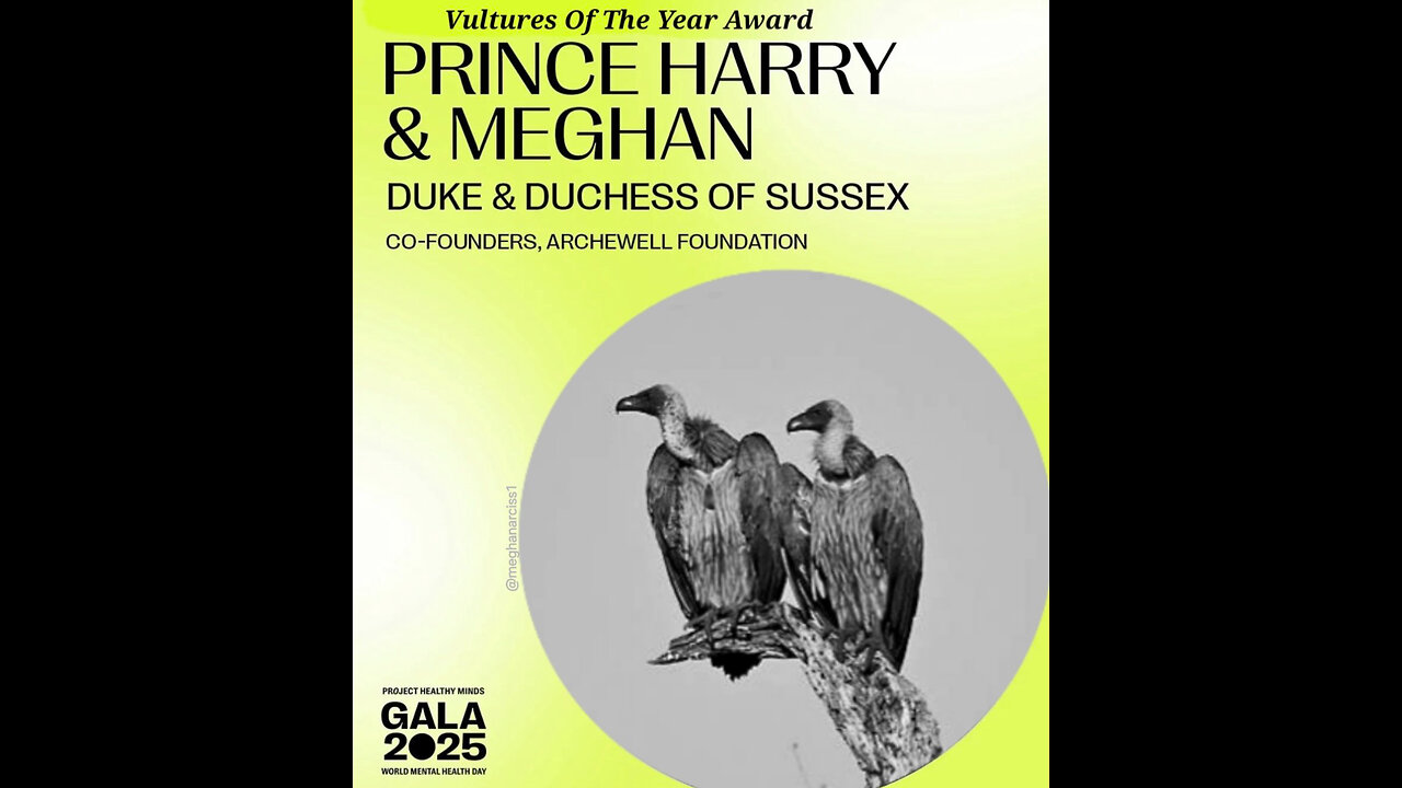 Harry & Meghan Vulture Of The Year Award