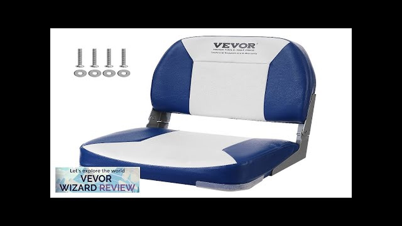 VEVOR Boat Seat 18.9" Low Back Boat Seat Folding Boat Chair Review