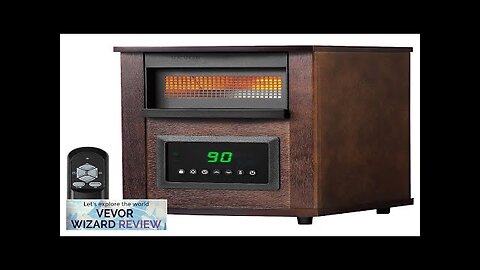 VEVOR Infrared Heater 1500W Remote Control Electric Space Heater LED Patio Heater Review