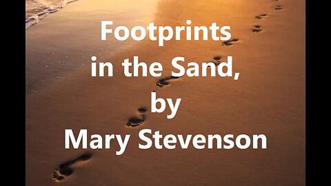 Footprints in the Sand (Poem into Song) Lyrics by Mary Stevenson