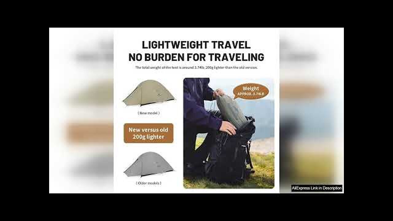 Naturehike CloudUp 2 Upgraded Pro 2 Person Tent 20D Waterproof Outdoor Camp Review