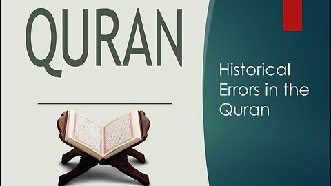 Historical Errors of the Quran