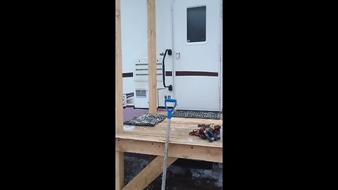 One smaller step for Brenda and no more giant leaps to get out of the RV.