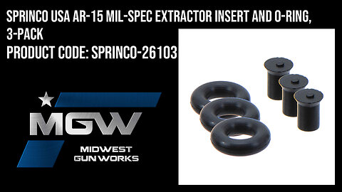 Sprinco USA AR-15 Mil-Spec Extractor Insert and O-Ring, 3-Pack - SPRINCO-26103