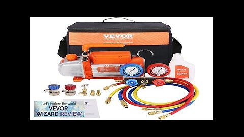 VEVOR 1/4 HP 4.5 CFM AC Vacuum Pump and Gauge Set Single Review