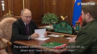 Vladimir Putin honors Chechen fighters