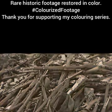 Soviet Troops Inspect Battlefield Vehicles WWII Colourized Footage #WW2