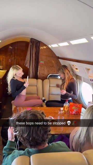 They did this on a private jet