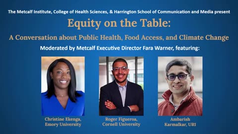 Equity on the Table: A Conversation about Public Health, Food Access, and Climate Change