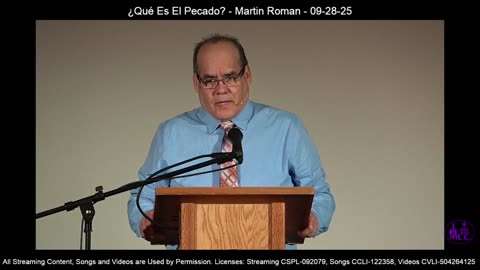 ¿Qué Es El Pecado? - Martin Roman - 09-28-25