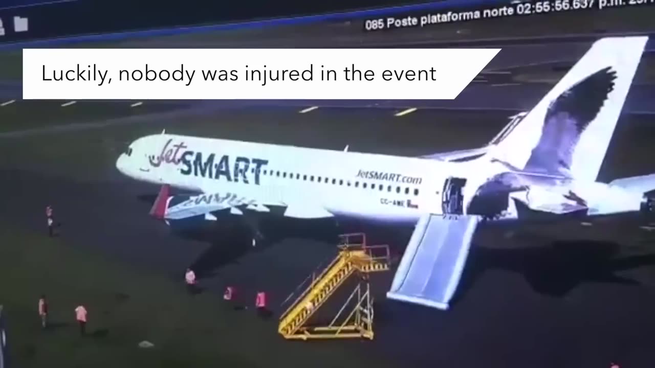 When opening the passenger cabin door, the emergency slide accidentally deployed