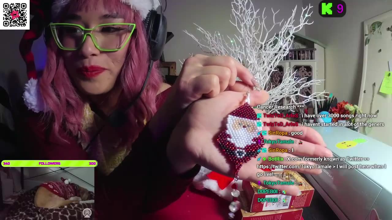 Santa bead Ornaments