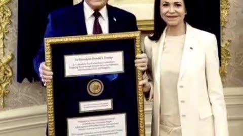 MACHADO’S NOBEL PEACE PRIZE OFFICIALLY GIFTED TO TRUMP What is Maduro thinking right now?
