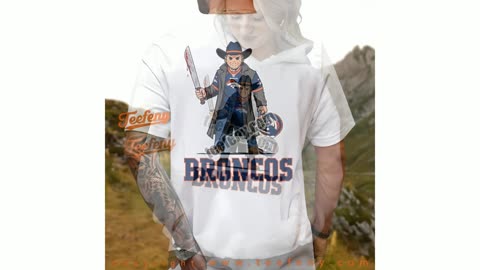Denver Broncos Jason Voorhees Halloween Shirt Adults