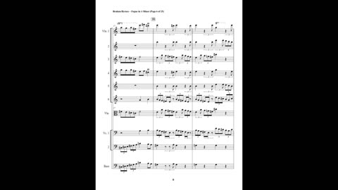 Brahms - Fugue No. 1 in A Minor (String Orchestra)