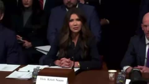 Happening now: An anti-ICE activist disrupts DHS Sec. Noem