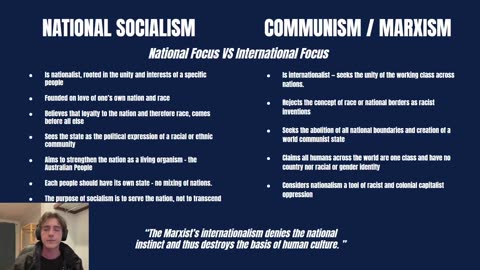 What is National Socialism? What is Communism? What's the difference? Hagen Castle explains