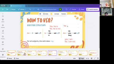 Present progressive Class (11) Part (2)