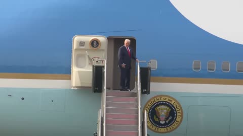 President Trump Departs Busan, South Korea