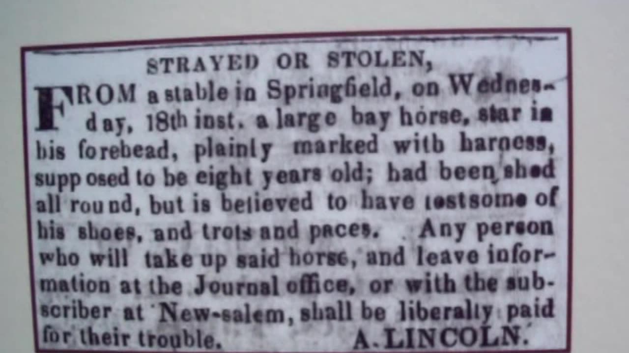 Lincoln's Horse
