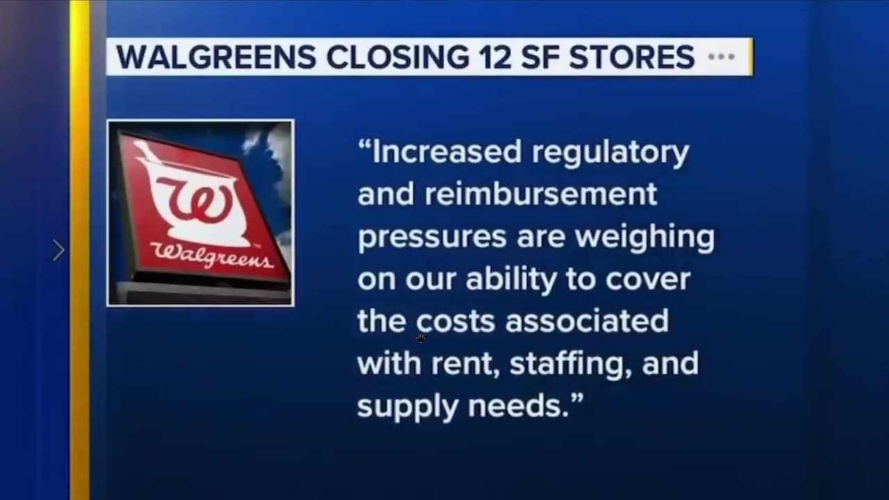 Escaping Democrat Crime: Walgreens to close 12 more stores in San Francisco