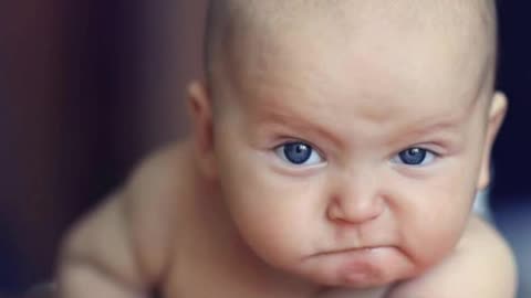 Kids looks Serious