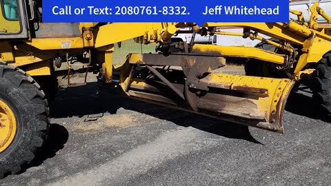 FOR SALE - 1972 CLARK 501-S MOTOR GRADER-SNOW PLOW