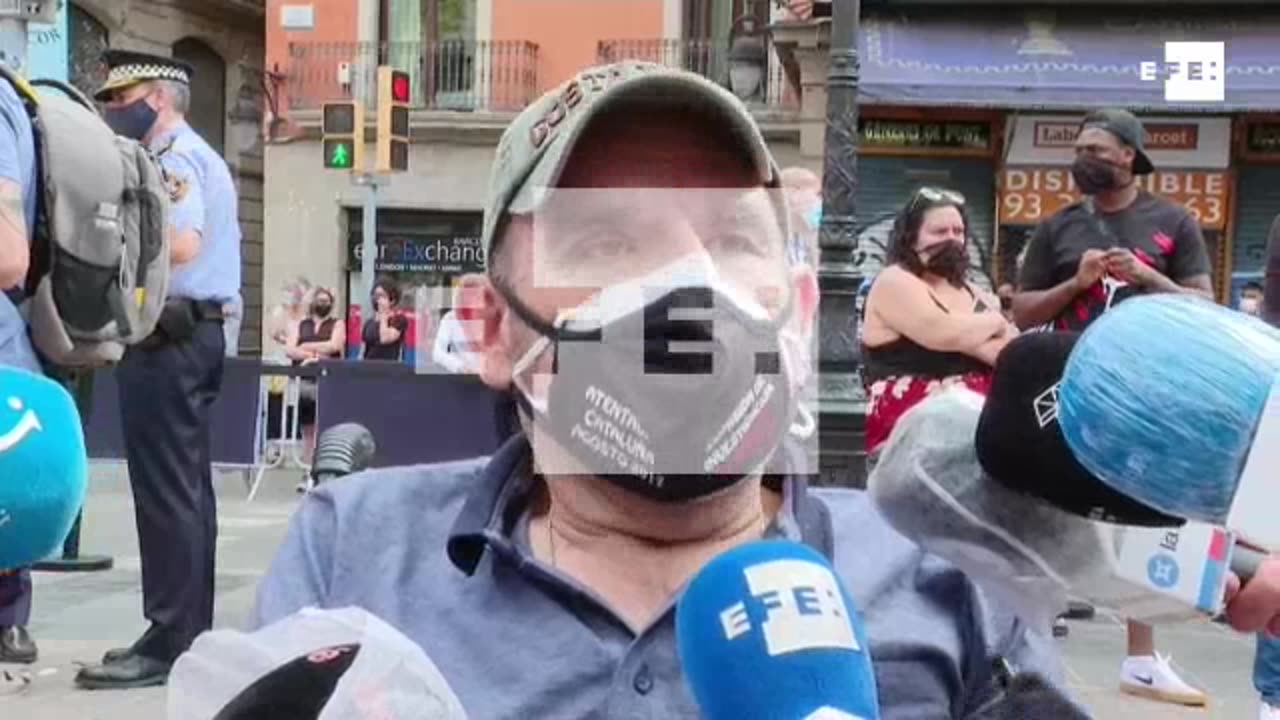 Homenaje a las víctimas del 17-A Cataluña en Barcelona