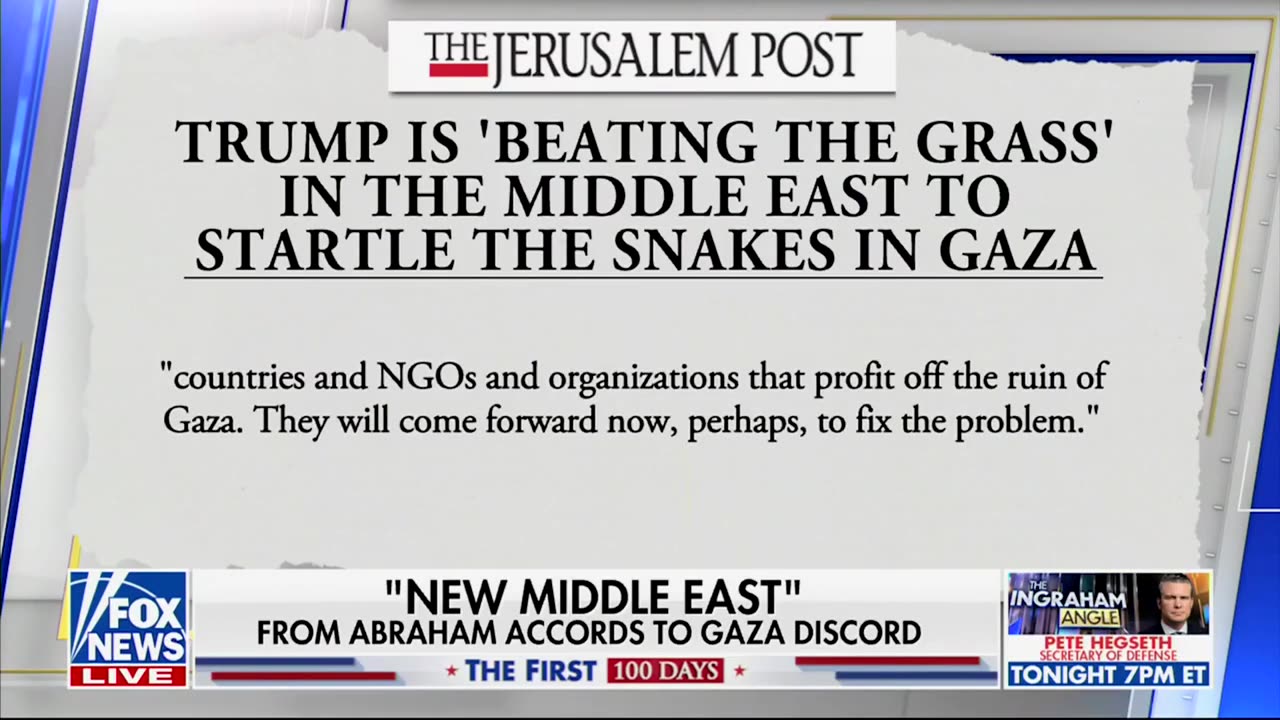 Brit Hume Breaks Down Trump’s Strategy To Neutralize Hamas