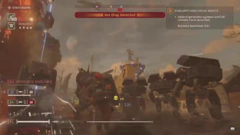 HELLDIVERS 2 - Automaton Defense pure chaos