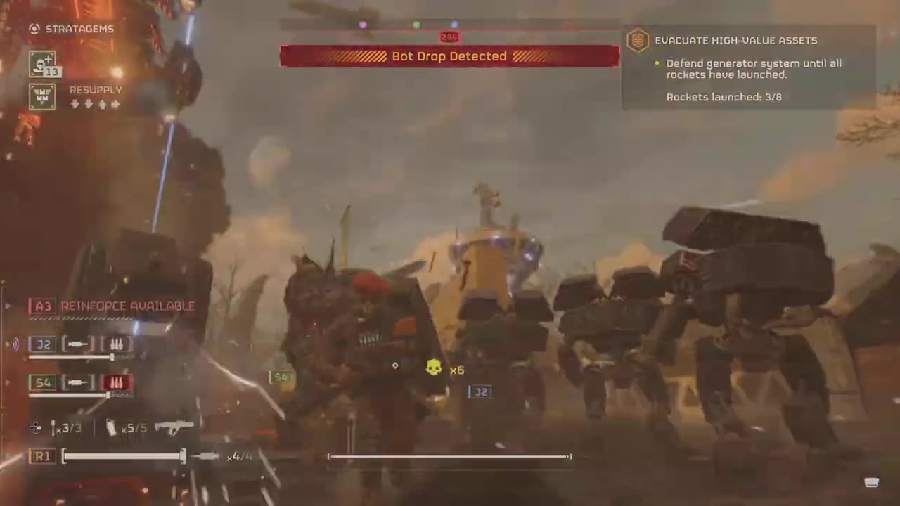 HELLDIVERS 2 - Automaton Defense pure chaos