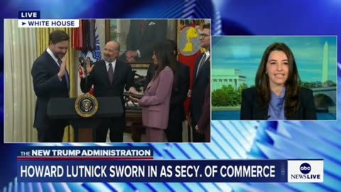 Howard Lutnick sworn in as secretary of commerce