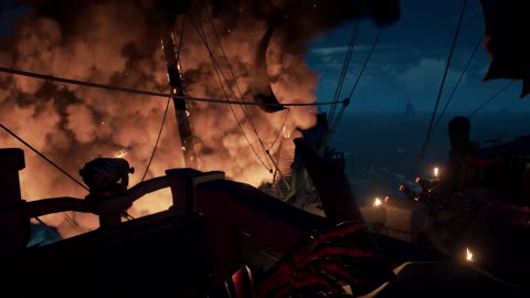 Sea of Thieves Helming the Burning Blade is fun