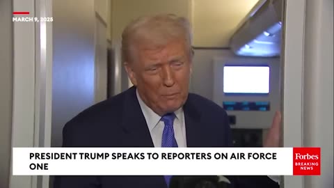 Trump Takes Multiple Questions From Reporters On Flight To D.C.