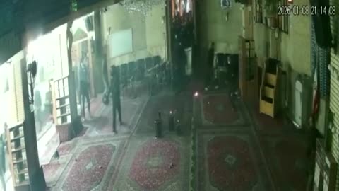 CCTV footage shows Abuzar Mosque in Tehran being vandalized