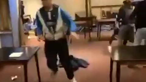 In the Netherlands, refugees destroy an entire hotel they had been living... 