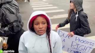 Students punch reporter at anti-ICE protest