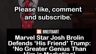 Marvel Star Josh Brolin Defends 'His Friend’ Trump