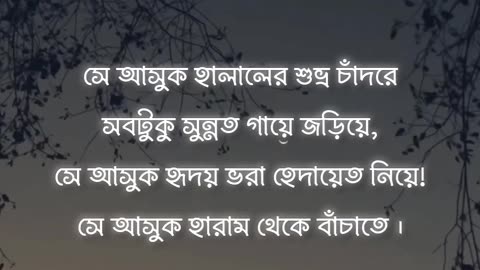 সে আসুক হালালের শুভ্র চাদরে