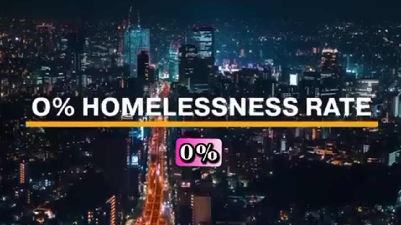 Japan has 0% HOMELESS RATE