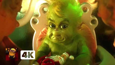 How the Grinch Stole Christmas 4K - The Baby Grinch Is So Cute! _ Movieclips