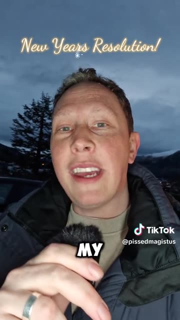 For my new year resolution